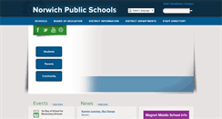 Desktop Screenshot of norwichpublicschools.org